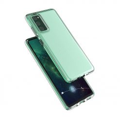 Kryty na mobil | Transparentný kryt Spring Case 1mm mätový rám – Samsung Galaxy S21+ (S21 Plus) | Kryty na mobil