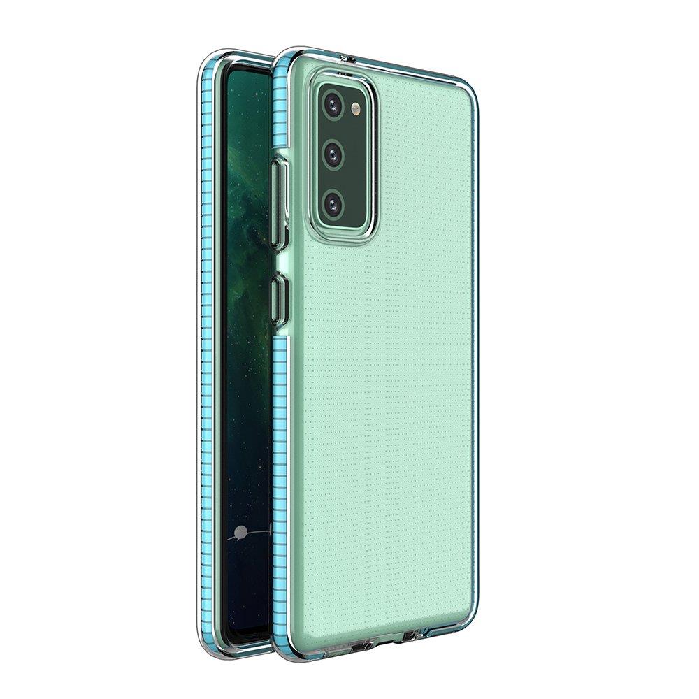 Transparentný kryt Spring Case 1mm bledomodrý rám – Samsung Galaxy S21+ (S21 Plus) | Kryty na mobil Kryty na mobil | Transparentný kryt Spring Case 1mm bledomodrý rám – Samsung Galaxy S21+ (S21 Plus) | Kryty na mobil
