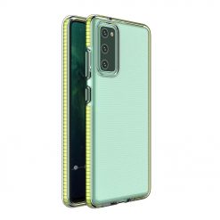Transparentný kryt Spring Case 1mm žltý rám – Samsung Galaxy S21+ (S21 Plus)