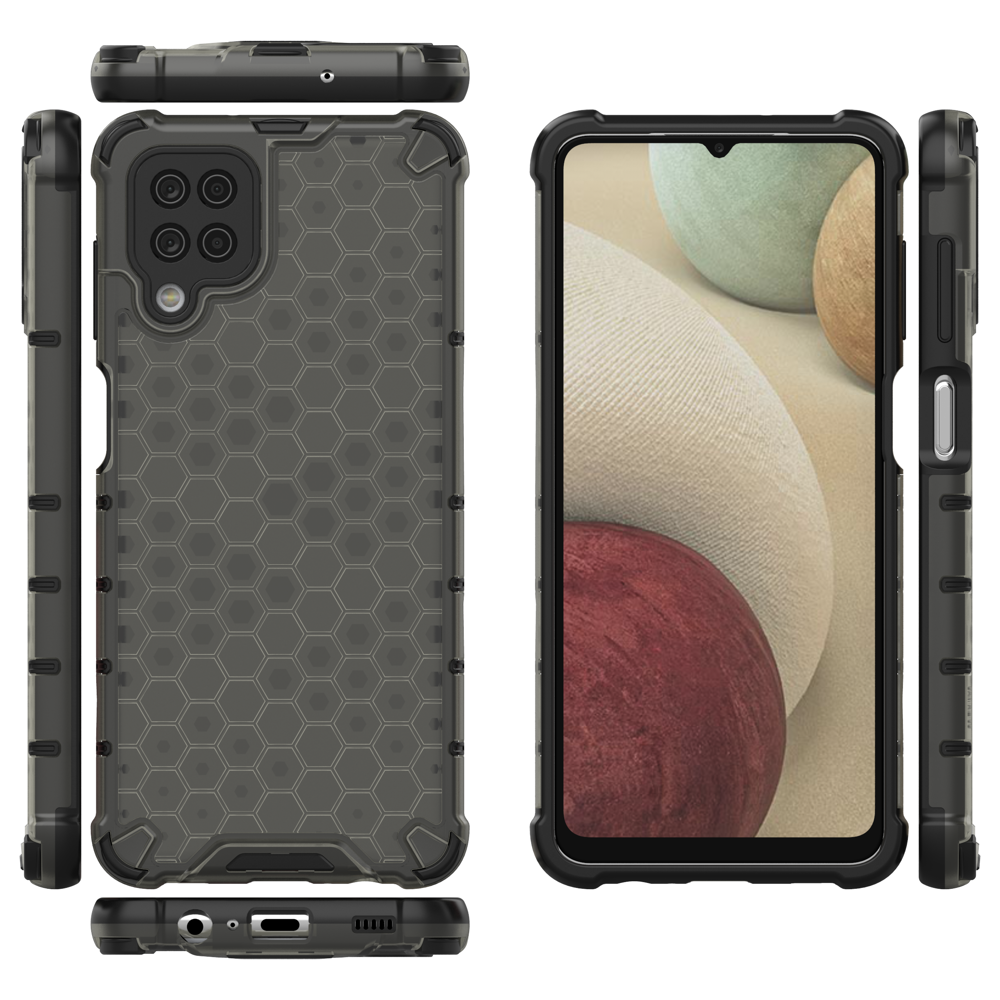 Odolný kryt Honeycomb Armor čierny – Samsung Galaxy A12 / M12 | Kryty na mobil Kryty na mobil | Odolný kryt Honeycomb Armor čierny – Samsung Galaxy A12 / M12 | Kryty na mobil