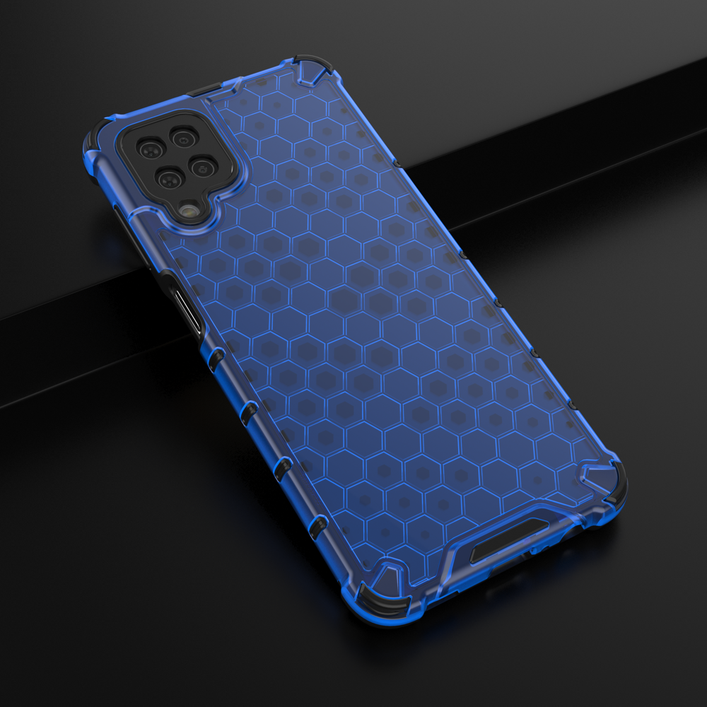 Odolný kryt Honeycomb Armor modrý – Samsung Galaxy A12 / M12 | Kryty na mobil Kryty na mobil | Odolný kryt Honeycomb Armor modrý – Samsung Galaxy A12 / M12 | Kryty na mobil