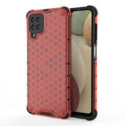 Kryty na mobil | Odolný kryt Honeycomb Armor červený – Samsung Galaxy A12 / M12 | Kryty na mobil