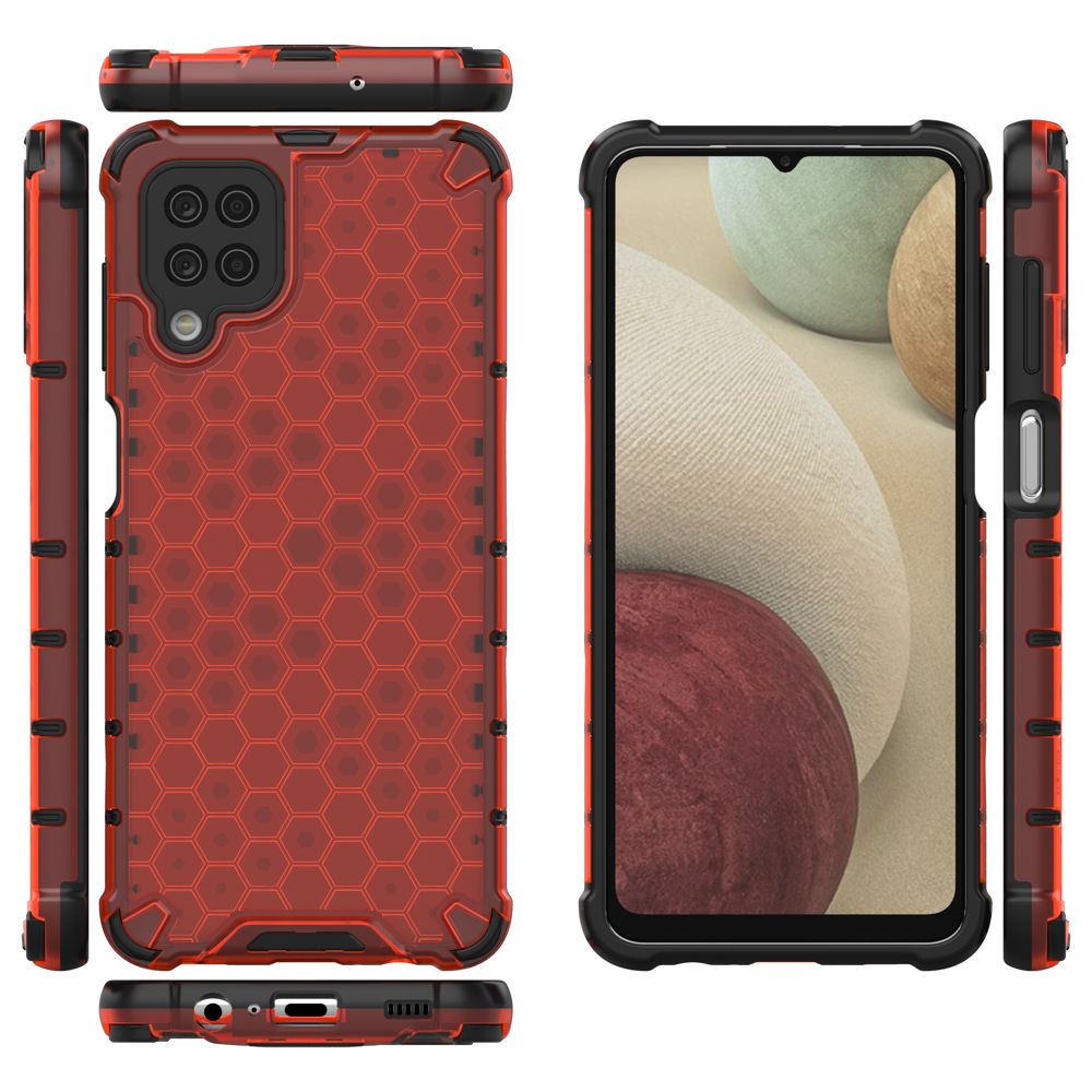 Odolný kryt Honeycomb Armor červený – Samsung Galaxy A12 / M12 | Kryty na mobil Kryty na mobil | Odolný kryt Honeycomb Armor červený – Samsung Galaxy A12 / M12 | Kryty na mobil