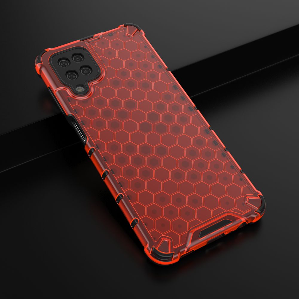 Odolný kryt Honeycomb Armor červený – Samsung Galaxy A12 / M12 | Kryty na mobil Kryty na mobil | Odolný kryt Honeycomb Armor červený – Samsung Galaxy A12 / M12 | Kryty na mobil