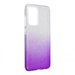 Kryty na mobil | Ligotavý Kryt Forcell Shining transparentno-fialový – Samsung Galaxy A52 / A52 5G / A52s 5G | Kryty na mobil