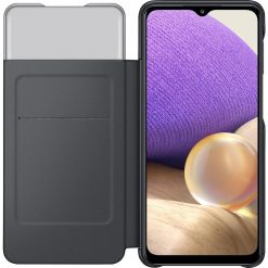 Kryty na mobil | Flipové puzdro Samsung S View Wallet Cover čierne – Samsung Galaxy A32 (4G) | Kryty na mobil