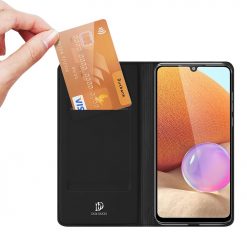 Kryty na mobil | Peňaženkové puzdro Dux Ducis Skin Pro čierne – Samsung Galaxy A32 (4G) | Kryty na mobil