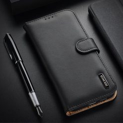 Kryty na mobil | Kožené peňaženkové puzdro Dux Ducis Hivo čierne – Samsung Galaxy S21+ (S21 Plus) | Kryty na mobil