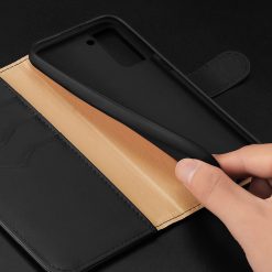 Kryty na mobil | Kožené peňaženkové puzdro Dux Ducis Hivo čierne – Samsung Galaxy S21+ (S21 Plus) | Kryty na mobil