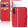 Kryty na mobil | Kožené peňaženkové puzdro Dux Ducis Hivo čierne – Samsung Galaxy S21+ (S21 Plus) | Kryty na mobil