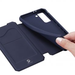 Peňaženkové puzdro Dux Ducis Skin X modré – Samsung Galaxy S21 | Kryty na mobil Kryty na mobil | Peňaženkové puzdro Dux Ducis Skin X modré – Samsung Galaxy S21 | Kryty na mobil