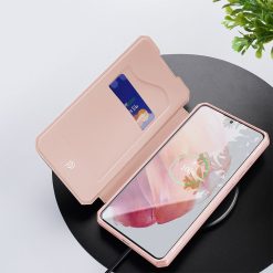 Kryty na mobil | Peňaženkové puzdro Dux Ducis Skin X ružové – Samsung Galaxy S21+ (S21 Plus) | Kryty na mobil