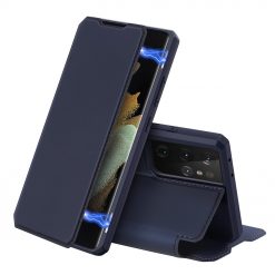Kryty na mobil | Peňaženkové puzdro Dux Ducis Skin X modré – Samsung Galaxy S21 Ultra | Kryty na mobil
