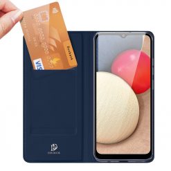 Kryty na mobil | Peňaženkové puzdro Dux Ducis Skin Pro modré – Samsung Galaxy A02s | Kryty na mobil