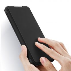 Kryty na mobil | Peňaženkové puzdro Dux Ducis Skin X čierne – Samsung Galaxy A12 / M12 | Kryty na mobil