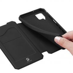 Kryty na mobil | Peňaženkové puzdro Dux Ducis Skin X čierne – Samsung Galaxy A12 / M12 | Kryty na mobil