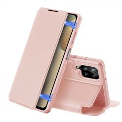 Kryty na mobil | Peňaženkové puzdro Dux Ducis Skin X ružové – Samsung Galaxy A12 / M12 | Kryty na mobil