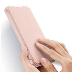 Kryty na mobil | Peňaženkové puzdro Dux Ducis Skin X ružové – Samsung Galaxy A12 / M12 | Kryty na mobil