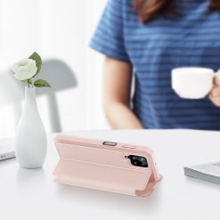Kryty na mobil | Peňaženkové puzdro Dux Ducis Skin X ružové – Samsung Galaxy A12 / M12 | Kryty na mobil