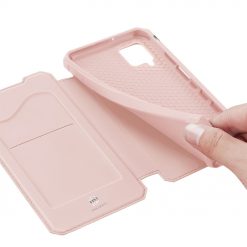 Kryty na mobil | Peňaženkové puzdro Dux Ducis Skin X ružové – Samsung Galaxy A12 / M12 | Kryty na mobil