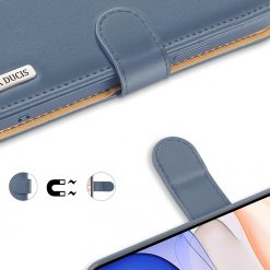 Kryty na mobil | Kožené peňaženkové puzdro Dux Ducis Hivo modré – Apple iPhone 11 | Kryty na mobil