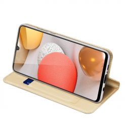 Kryty na mobil | Peňaženkové puzdro Dux Ducis Skin Pro zlaté – Samsung Galaxy A42 5G | Kryty na mobil
