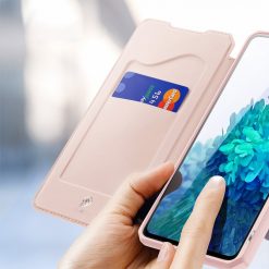 Kryty na mobil | Peňaženkové puzdro Dux Ducis Skin X ružové – Samsung Galaxy S20 FE | Kryty na mobil