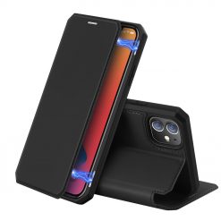 Kryty na mobil | Peňaženkové puzdro Dux Ducis Skin X čierne – Apple iPhone 12 / iPhone 12 Pro | Kryty na mobil