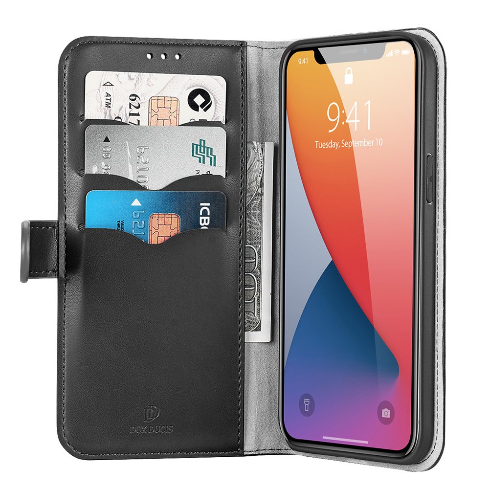 Peňaženkové puzdro Dux Ducis Kado čierne – Apple iPhone 12 Mini | Kryty na mobil Kryty na mobil | Peňaženkové puzdro Dux Ducis Kado čierne – Apple iPhone 12 Mini | Kryty na mobil