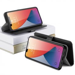 Peňaženkové puzdro Dux Ducis Kado čierne – Apple iPhone 12 Mini | Kryty na mobil Kryty na mobil | Peňaženkové puzdro Dux Ducis Kado čierne – Apple iPhone 12 Mini | Kryty na mobil