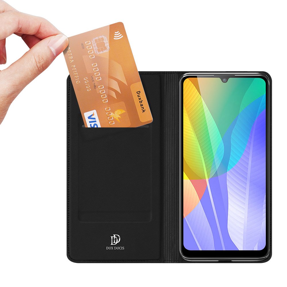 Peňaženkové puzdro Dux Ducis Skin Pro čierne – Huawei Y6p | Kryty na mobil Kryty na mobil | Peňaženkové puzdro Dux Ducis Skin Pro čierne – Huawei Y6p | Kryty na mobil