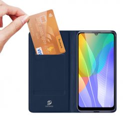 Kryty na mobil | Peňaženkové puzdro Dux Ducis Skin Pro modré – Huawei Y6p | Kryty na mobil