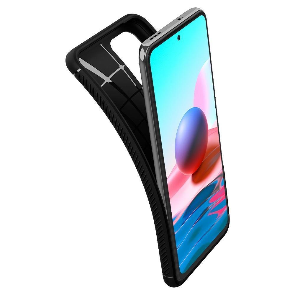 Zadný kryt Spigen Rugged Armor čierny – Xiaomi Redmi Note 10 / Note 10S | Kryty na mobil Kryty na mobil | Zadný kryt Spigen Rugged Armor čierny – Xiaomi Redmi Note 10 / Note 10S | Kryty na mobil