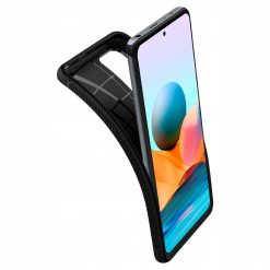 Kryty na mobil | Zadný kryt Spigen Rugged Armor čierny – Xiaomi Redmi Note 10 Pro | Kryty na mobil