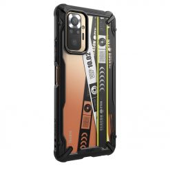Kryty na mobil | Odolný kryt Ringke Fusion X Ticket Band transparentno-čierny – Xiaomi Redmi Note 10 Pro | Kryty na mobil