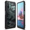 Kryty na mobil | Odolný kryt Ringke Fusion X transparentno-čierny – Xiaomi Redmi Note 10 / Note 10S | Kryty na mobil