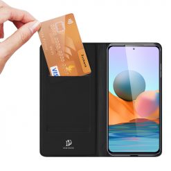 Peňaženkové puzdro Dux Ducis Skin Pro čierne – Xiaomi Redmi Note 10 Pro | Kryty na mobil Kryty na mobil | Peňaženkové puzdro Dux Ducis Skin Pro čierne – Xiaomi Redmi Note 10 Pro | Kryty na mobil