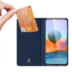 Peňaženkové puzdro Dux Ducis Skin Pro modré – Xiaomi Redmi Note 10 Pro | Kryty na mobil Kryty na mobil | Peňaženkové puzdro Dux Ducis Skin Pro modré – Xiaomi Redmi Note 10 Pro | Kryty na mobil