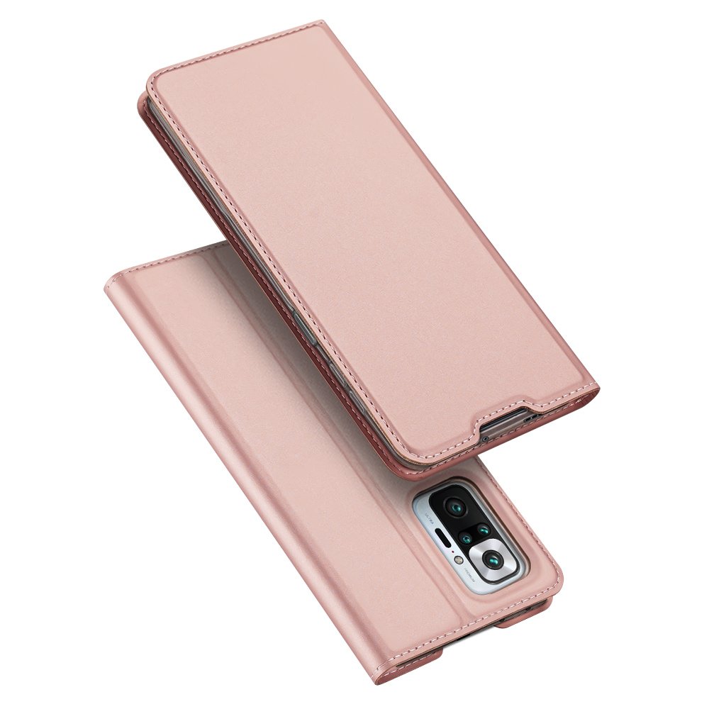 Peňaženkové puzdro Dux Ducis Skin Pro ružové – Xiaomi Redmi Note 10 Pro | Kryty na mobil Kryty na mobil | Peňaženkové puzdro Dux Ducis Skin Pro ružové – Xiaomi Redmi Note 10 Pro | Kryty na mobil
