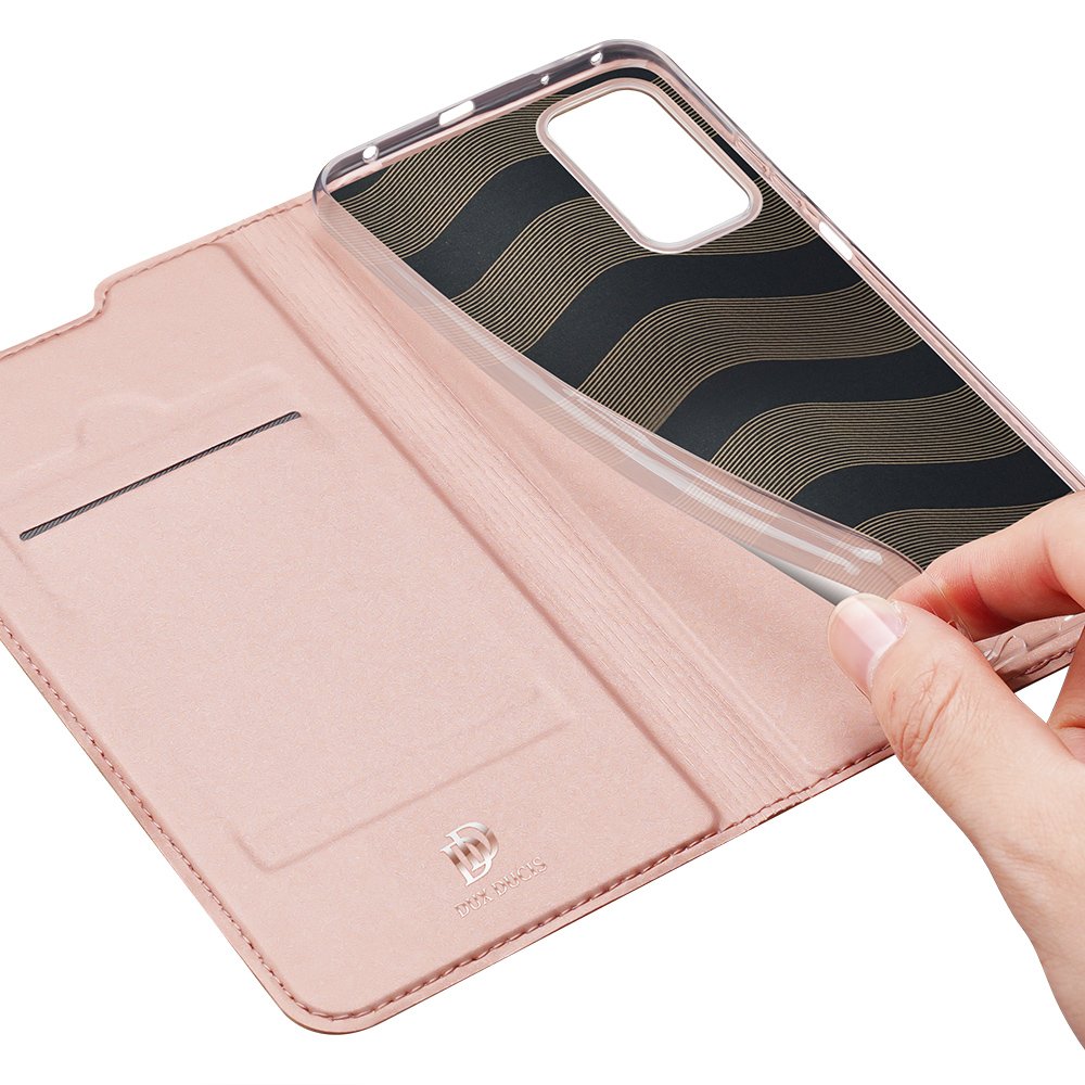 Peňaženkové puzdro Dux Ducis Skin Pro ružové – Xiaomi Redmi Note 10 Pro | Kryty na mobil Kryty na mobil | Peňaženkové puzdro Dux Ducis Skin Pro ružové – Xiaomi Redmi Note 10 Pro | Kryty na mobil