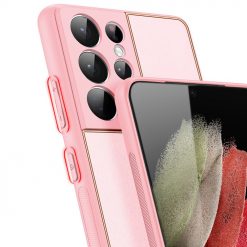 Kryty na mobil | Zadný kryt Dux Ducis Yolo ružový – Samsung Galaxy S21 Ultra | Kryty na mobil