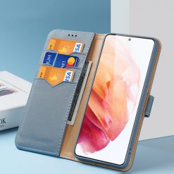 Kožené peňaženkové puzdro Dux Ducis Hivo modré – Samsung Galaxy S21 | Kryty na mobil Kryty na mobil | Kožené peňaženkové puzdro Dux Ducis Hivo modré – Samsung Galaxy S21 | Kryty na mobil