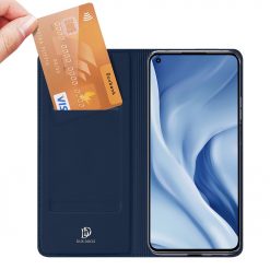 Kryty na mobil | Peňaženkové puzdro Dux Ducis Skin Pro modré – Xiaomi Mi 11 Lite | Kryty na mobil
