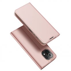 Kryty na mobil | Peňaženkové puzdro Dux Ducis Skin Pro ružové – Xiaomi Mi 11 Lite | Kryty na mobil