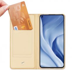 Kryty na mobil | Peňaženkové puzdro Dux Ducis Skin Pro zlaté – Xiaomi Mi 11 Lite | Kryty na mobil