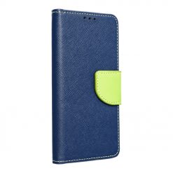 Peňaženkové puzdro Fancy Book modro-limetkové – Samsung Galaxy A22 (4G)