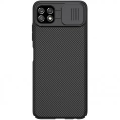 Kryty na mobil | Zadný kryt Nillkin CamShield čierny – Samsung Galaxy A22 5G | Kryty na mobil