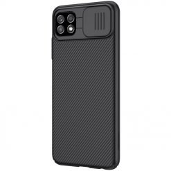 Kryty na mobil | Zadný kryt Nillkin CamShield čierny – Samsung Galaxy A22 5G | Kryty na mobil