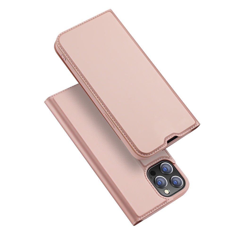 Peňaženkové puzdro Dux Ducis Skin Pro ružové – Apple iPhone 13 Pro Max | Kryty na mobil Kryty na mobil | Peňaženkové puzdro Dux Ducis Skin Pro ružové – Apple iPhone 13 Pro Max | Kryty na mobil