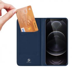 Peňaženkové puzdro Dux Ducis Skin Pro modré – Apple iPhone 13 Pro | Kryty na mobil Kryty na mobil | Peňaženkové puzdro Dux Ducis Skin Pro modré – Apple iPhone 13 Pro | Kryty na mobil